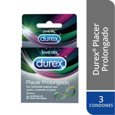 Preservativos durex placer prolongado 3un